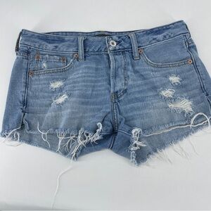Abercrombie & Fitch Distressed Jean Shorts